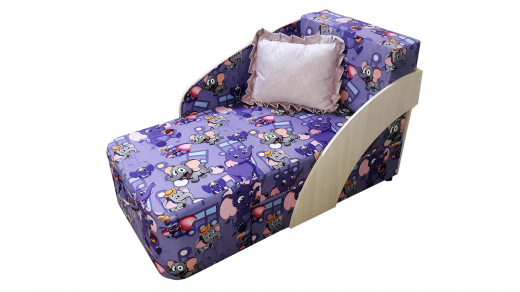 Велюр Слоники фиол.