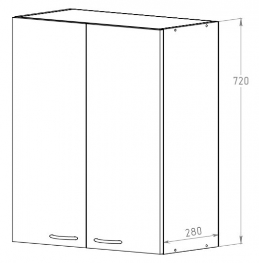 Шкаф 600 с посудосушителем