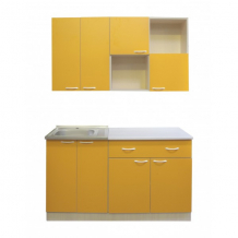 Дуб белёный + Оранж