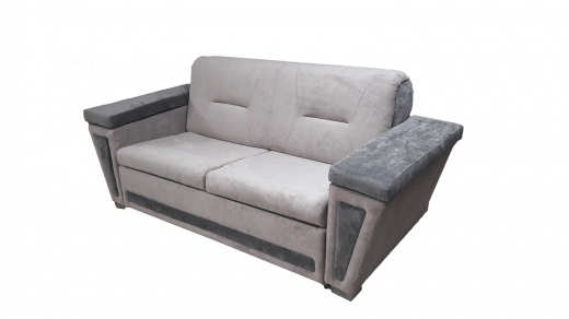 Велюр №5 Кордрой 1 серый+ Велюр Мамбо графит