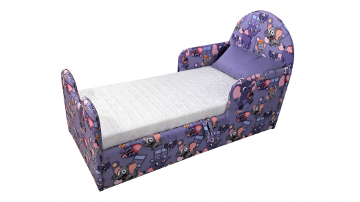 Велюр Слоники фиол.