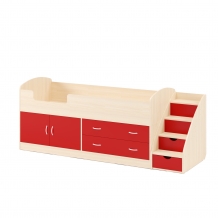 Белёный дуб + Красный